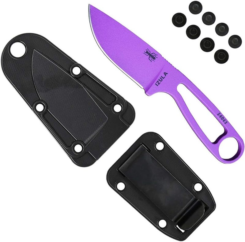 ESEE Izula Fixed Blade Knife w/Molded Polymer Sheath and Clip Plate - Image 2